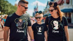 Personalized Disney Shirt, Family Disney Shirts, Disney Princess Shirt, Cartoon Characters, Disney Trip Shirt, Family Va