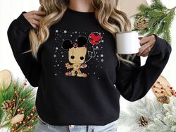 Christmas Sweatshirt, Baby Groot Shirt, Cute Groot Shirt, Groot Lover, Disney Shirt, Birthday Gift Shirt, Disney Groot S