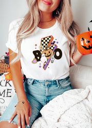 Halloween T-shirt Halloween Home Party Gift for Friend Halloween Season Trick or Treat Shirt Cute Ghost Shirt Funny Shir