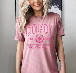 Cupid University T-shirt, Love Shirt, February Trends, Valentines Day Shirt, Gift For Her, 14 February Shirt, School Shi