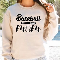 Customized Baseball Mama Sweatshirt, Your Name Baseball Sweater, Custom Baseball Hoodie, Baseball Mom Sweatshit - DREAM3