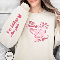 Nurse Valentine Sweatshirt, Falling For You Valentine's Day Sweater, Funny Valentine's Day Hoodie, Gift For - DREAM037