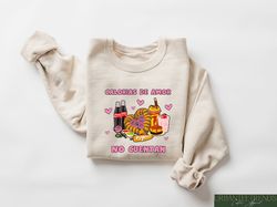Calorias de amor No Cuentan Shirt, Mexican Valentine Sweatshirt, Valentines Day Gift, Coke and Foods Tshirt, Happy Valen