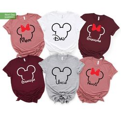 family mouse shirt, disney mama shirt, disneyland shirt, women disney shirt, baby shirt, grandma shirt, daddy mouse shir