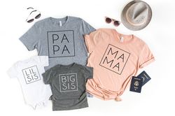 dada-mama-mini baby shirt ,mom shirts, family matching shirt ,fathers day shirt , mothers day shirt, family shirts, cool