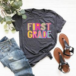 First Grade Shirt, Back to School Shirt, First Day of 1st Grade Shirt, First Day of School Tshirt Elementary Teacher Shi