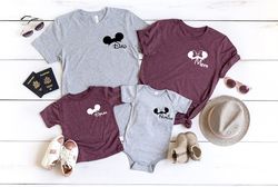 Custom Disney Family T-shirt, Disney T-shirts, Mickey Shirts, Minnie T-shirt, Disneyworld Tee, Family Disney T-shirt, Un