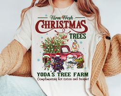 Retro Disney Farm Fresh Sweatshirt | Star Wars Trees Farm T-shirt | Christmas Disney Family Tee | Disneyland Trip Outfit