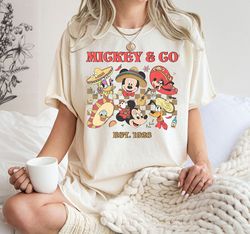 Vintage Disney Mickey Cinco De Mayo Shirt | Mickey & Co 1928 T-Shirt | Custom Mexican Fiesta Party Matching Tee | Disney
