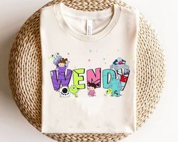 Custom Name Disney Monsters Inc Shirt | Personalized Disney Mike Sulley Boo T-Shirt | Disneyland Matching Tee | WDW Fami