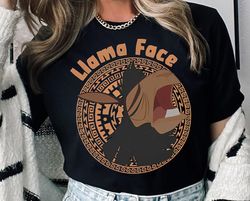 Vintage Llama Face Meme Shirt | The Emperor'S New Groove T-shirt | Funny Disney Family Tee Disney Birthday | Walt Disney