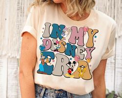 Retro In My Disney Era Sweatshirt | Mickey And Friends T-shirt | Disney Castle Balloons Tee | Disneyland Trip Shirt