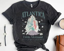 Retro 90S Disney Little Mermaid Shirt | Disney Princess Ariel TShirt | Atlantica Little Mermaid Tee | Disney Family Outf