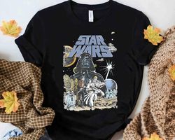 Retro Disney Star Wars Shirt | Vintage A New Hope Faded T-Shirt | Galaxy'S Edge Trip Tee | WDW Family Holiday Outfit, Ma