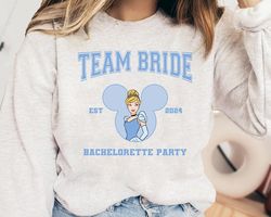 Disney Princess Bachelorette Party Shirt | Disney Tiana Ariel Elsa Rapunzel Bride Squad T-Shirt | Disney Bridesmaid Tee