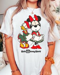 Vintage Minnie And Daisy Caroling Disney Christmas Sweatshirt | Mickey'S Very Merry Christmas Party T-shirt | Disneyland