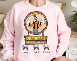 Custom Disney Grandpa'S Goof Troop Shirt | Personalized A Goofy Movie Father'S Day Gift TShirt | Dad And Son Matching Te