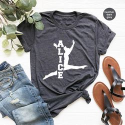 Customized Gymnastics Shirts, Cool Personalized Graphic Tees, Trendy Birthday Gift, Gymnastic TShirt