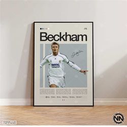 David Beckham Poster, England Footballer Print, Soccer Gifts, Sports Poster, Football Player Poster, Soccer Wall Art, Sp