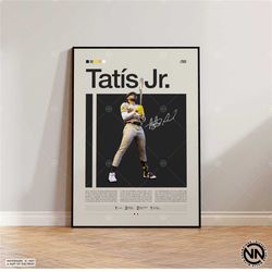 Fernando Tats Jr. Poster, San Diego Padres, Baseball Prints, Sports Poster, Baseball Player Gift, Baseball Wall Art, Spo
