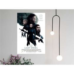 The Last Duel Movie Poster 2023 Film - Canvas prints Poster Gift -  Room Decor Wall Art