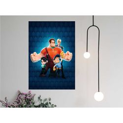 Wreck It Ralph Movie Poster 2023 Film - Canvas prints Poster Gift -  Room Decor Wall Art