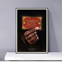 The American Society of Magical Negroes (2024) Poster Druck PVC package waterproof Canvas Wall Art Gift Home Poster, hal