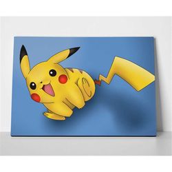 Pikachu Pokemon Poster or Canvas