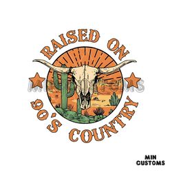 Raised On 90s Country SVG Country Music PNG Silhouette File
