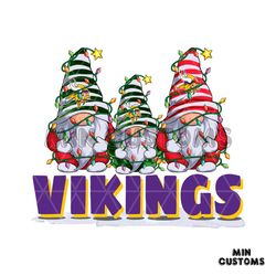 Christmas Gnomes Minnesota Vikings 1961 SVG Download