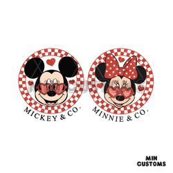 Mickey Minnie And Co Valentine Couple SVG