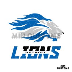 Detroit Lions Head NFL Football Logo SVG