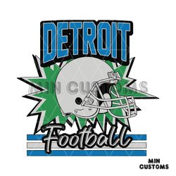 Retro Detroit Football NFL Team SVG