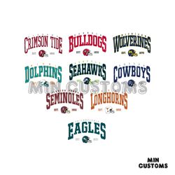 NFL Team Name Football SVG Bundle