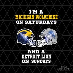 Michigan on Saturdays Detroit on Sundays PNG