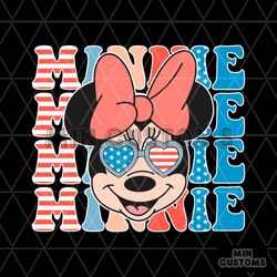 Vintage Disney Minnie Patriotic Fourth Of July SVG Digital File