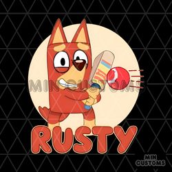 Funny Rusty Bluey Sport PNG
