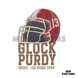 Glock Purdy LVIII Las Vegas San Fransisco 2024 SVG