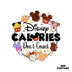 Retro Disney Calories Dont Count SVG