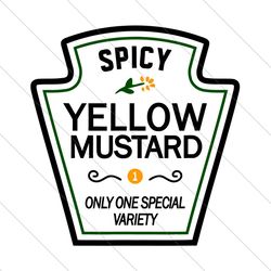 Mustard Condiments Group, Halloween Svg, Halloween Party, Spicy Yellow Mustard, Only One Special Variety, Yellow Mustard