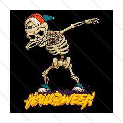 Dabbing skeleton, halloween svg, halloween gift, skeleton svg, halloween skeleton, dabbing svg, hip hop svg, hip hop ske