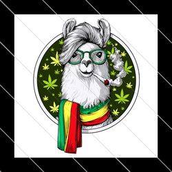 Llama Smoking Weed, Weed Hippie, Trending Svg, Weed Svg, Funny Weed Apparel, SVG File Digital