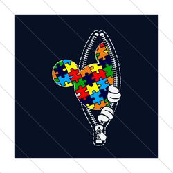 Puzzle Autism Awesome Svg, Autism Svg, Autism Awareness Svg, Awareness Svg, Autism Mickey Svg, Mickey Svg, Mickey Head S