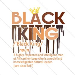 Black King Definition Svg, Trending Svg, Black King Svg, King Svg, Black Man Svg, Respected Man Svg, Intelligent Man Svg