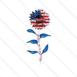 Blessed To Be Called Mama Patriotic Sunflower Svg