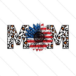 Leopard Mom Sunflower American Flag Svg, Independence Svg, Mom Svg, Leopard Mom Svg, Sunflower Mom Svg, Usa Sunflower Sv
