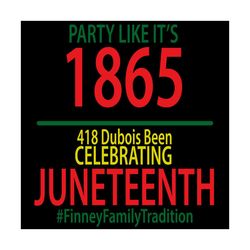 Party Like Its 1865 Juneteenth Celebration Svg, Juneteenth Svg, Juneteenth Party, Celebrate Juneteenth, Juneteenth 1865