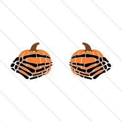 Pumpkin with hand skeleton,Halloween svg, Halloween gift, Halloween SVG File