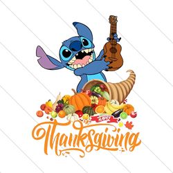 Stitch Happy Thanksgiving Png, Thanksgiving Svg, Stitch pvg, Disney Stitch SVG File