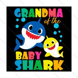 Grandma Of The Baby Shark Svg File Digital